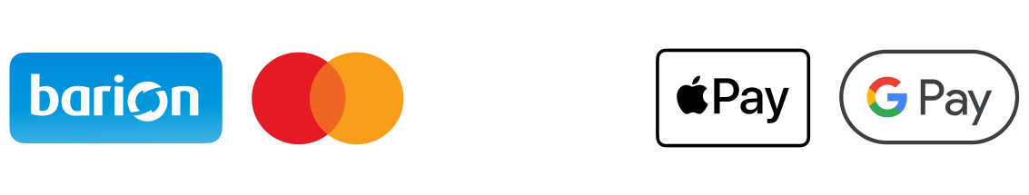 Barion, Mastercard, Visa, Apple Pay és Google Pay